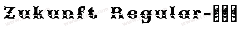 Zukunft Regular字体转换